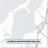 Muismat Klein - Friesland - Kaart - Stadskaart - Goëngarijpsterpoelen - Plattegrond - 20x20 cm