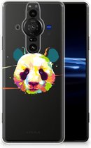 Back Case TPU Siliconen Hoesje Sony Xperia Pro-I Smartphone hoesje Panda Color