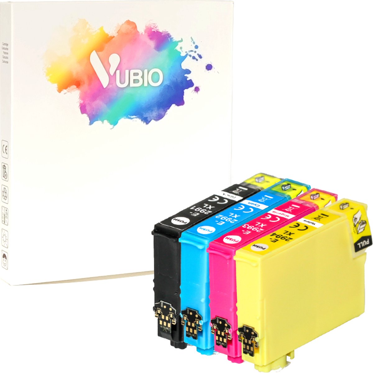 VUBIO 29XL Cartridges Geschikt Voor Epson Printer - 4 Inktpatronen