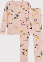 Petit Bateau Meisjespyjama met 'snugfit' pasvorm en bloemenprint in katoen Meisjes Pyjamaset - Maat 140