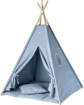 Tipi Tent / Speeltent Kinderkamer Cosmic Blue Wigiwama - Speeltent voor Kinderen - Kindertent - Indianentent - Wigwam 100x100x120cm