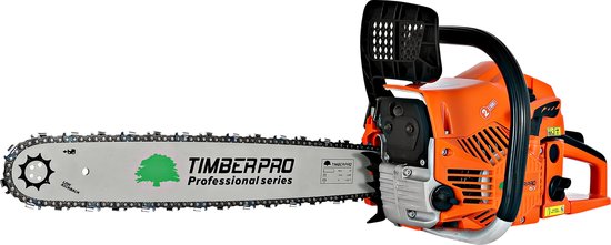 TIMBERPRO - Kettingzaag - 62 cc - Benzine - Zwaardlengte 50 cm - Met transportzak - Met 2e ketting van TimberPro — afbeelding 5