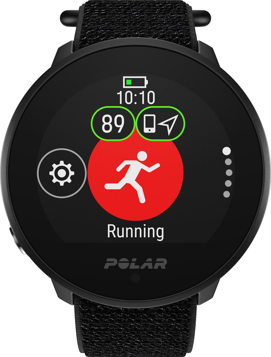 Polar Unite Fitnesshorloge en -tracker - Zwart - Hook&Loop - M-L