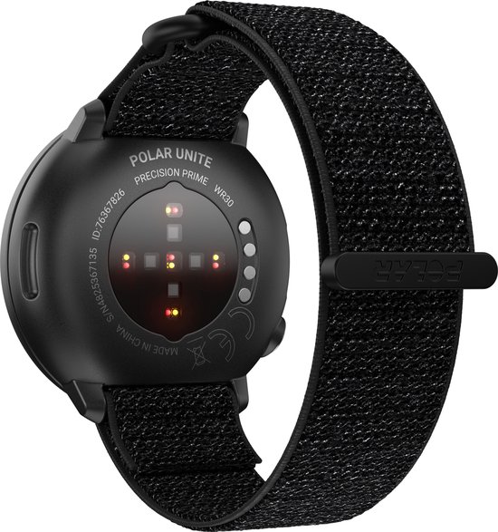 Polar Unite Fitnesshorloge en -tracker -  Zwart - Hook&Loop - M-L