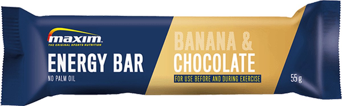 Maxim Energy Bar - 15 x 55g - Energierepen - Sportvoeding - Banana Chocolate