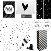 10-delig Papa Vader Inpakset | Kaart Cadeaupapier | Cadeau Leuk Inpakken | Inpakpapier