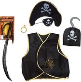 Kinderen speelgoed verkleed feest set in Piraten stijl thema 6-delig