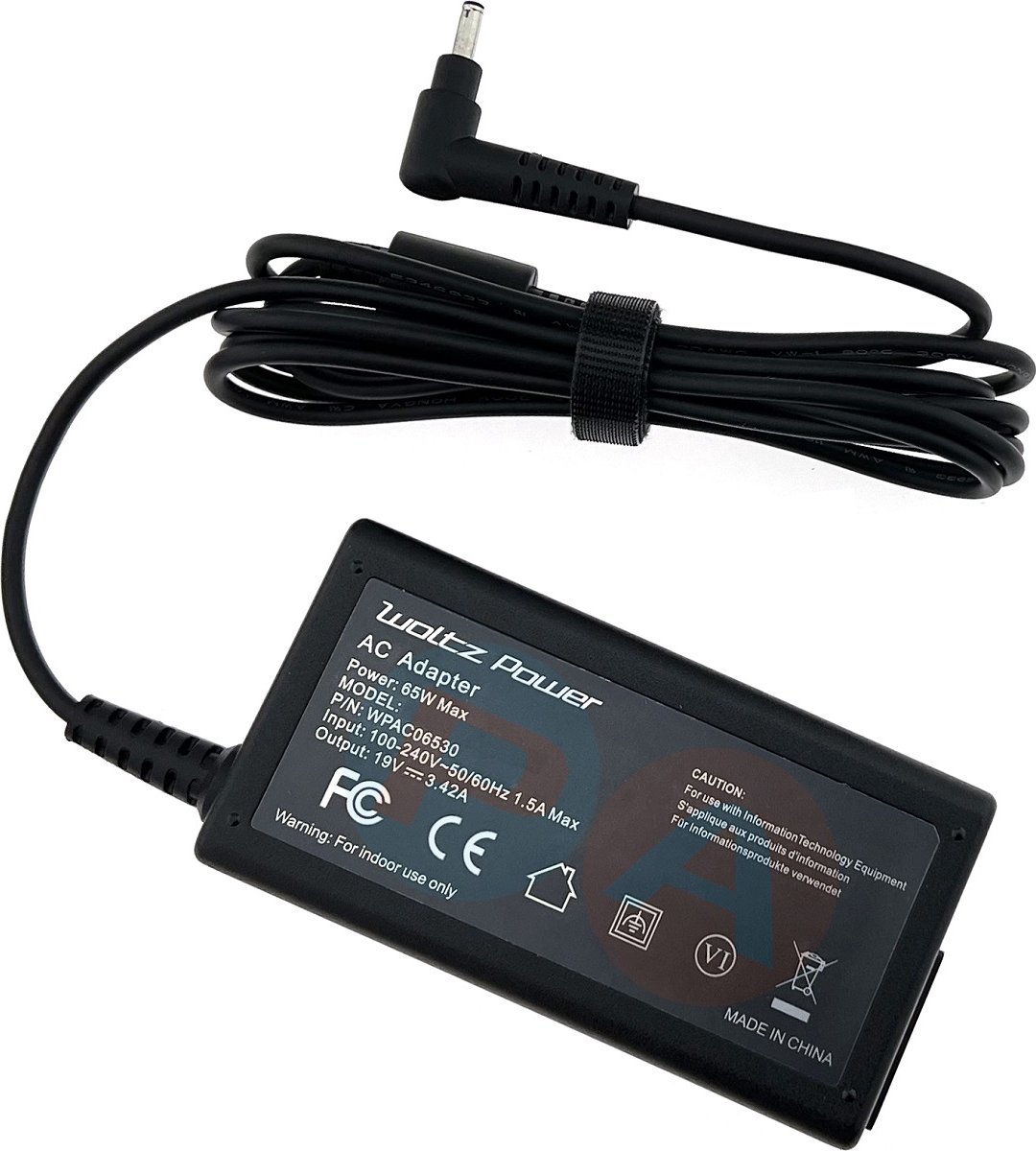 65W Laptop Oplader geschikt voor Acer Chromebook 15 CB3-531 CB3-532 CB5-571 - Ronde Pin 3.0x1.0mm