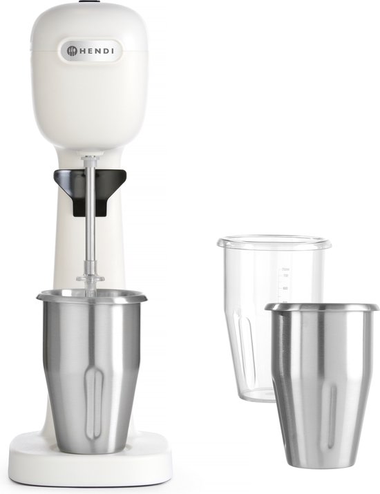 Hendi Milkshake Maker - Wit - Professionele Milkshake Machine - 0,95 Liter - 230V / 400W - 17x19,6x(H)49cm