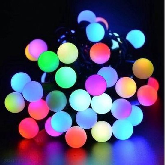 Feestverlichting - 50 LED's - binnen en buiten - ø2,5cm - multi color