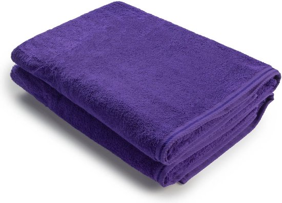 ARTG® Towelzz - AR036 - Douche - Badhanddoek - 100% katoen - 70 x 140 cm - Paars - Purple - Set 2 stuks