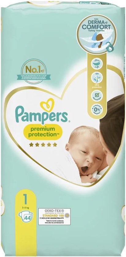 Pampers Couches baby-dry taille 1 Newborn, 2-5 kg