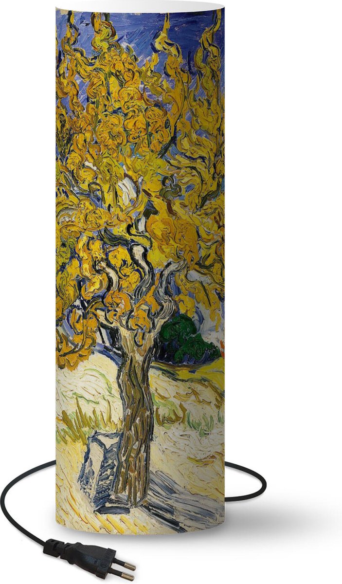 Lamp - Nachtlampje - Tafellamp slaapkamer - Moerbeiboom - Vincent van Gogh - 60 cm hoog - Ø19.1 cm - Inclusief LED lamp