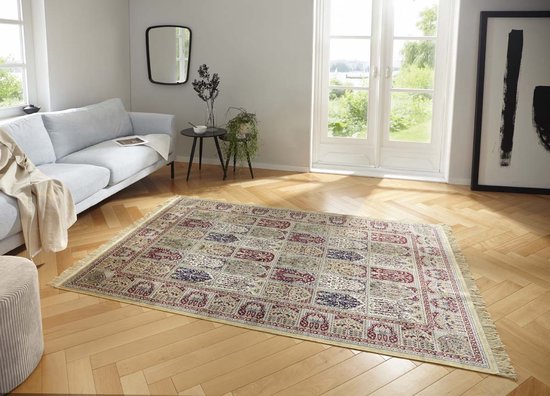 Perzisch tapijt Moud Barash - beige/multi 200x300 cm