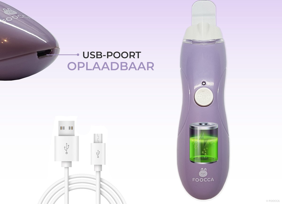 FOOCCA Baby Elektrische Nagelvijl thumbnail 3