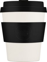 Ecoffee Cup Black Nature PLA - Koffiebeker to Go 240 ml - Zwart Siliconen