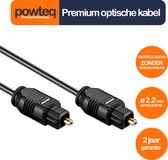Powteq - 1.5 meter premium optische geluidslabel - Toslink kabel