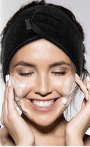 Headband – Hoofdband – Hairband - Make Up Stretch Handdoek Met Tap - Make-Up Accessoires - Spa Facial Hoofdband zwart haarband