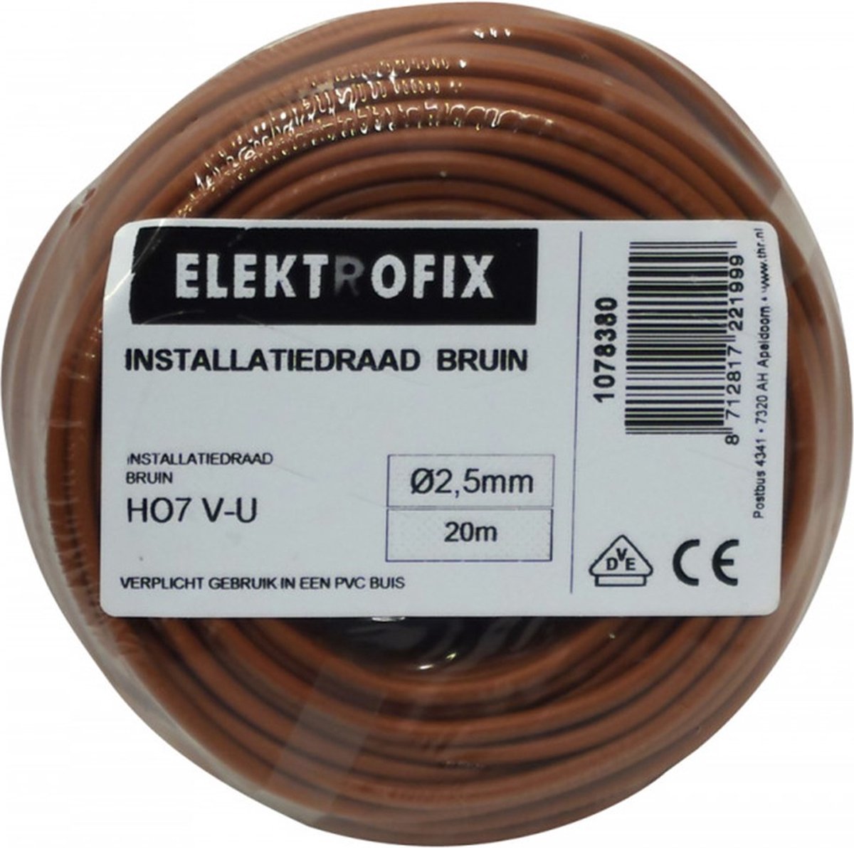 Vd-Draad 2,5Mm2 Bruin 20M
