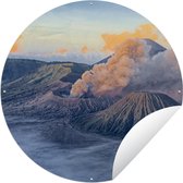 Tuincirkel Mist in Indonesië - 60x60 cm - Ronde Tuinposter - Buiten