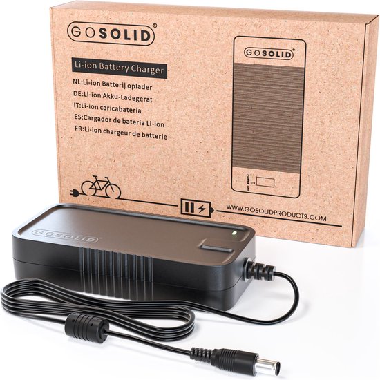 GO SOLID! ® Oplader geschikt voor VanMoof S2 - VanMoof X2 - 42V 4A van GO SOLID! — afbeelding 4