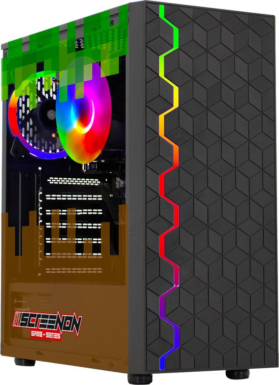 ScreenON - Minecraft Edition - AMD Ryzen 3 - 240GB M.2 SSD - Radeon RX Vega 8 - GamePC.X104154 + WiFi & Bluetooth