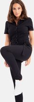 Zwarte Jumpsuit van Je m'appelle - Dames - Travelstof - Maat M - 5 maten beschikbaar