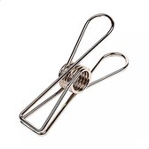 Wire knijper - Fish clips 18 x 72 mm | XL | Zilver | 10 stuks