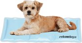 Relaxdays koelmat hond - verkoelende mat - stevige hondenmat met gel - koelkussen kat - 20 x 35 cm