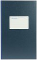 Djois Atlanta notitieboek - 330 x 205 mm - gelijmd - 96 bld/192 blz - blauw - 1 stuk