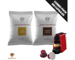 Lollo Caffè Oro + Classico Passionespresso Nespresso compatible - 200 capsules - Italiaanse espresso koffiecups - Voordeelverpakking