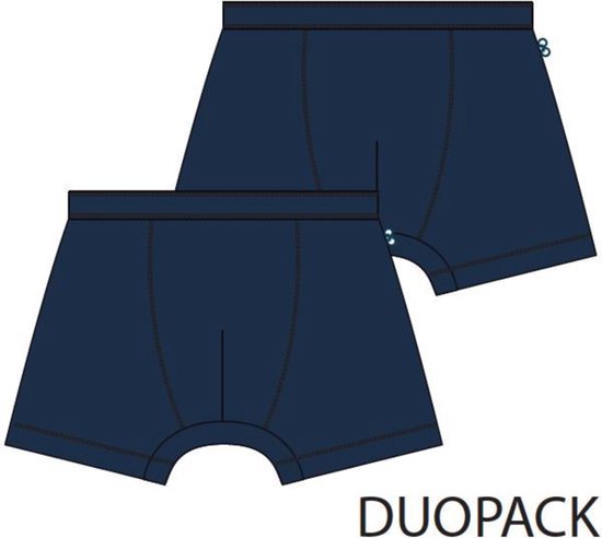 Woody - Jongens short Duopack - Marine - Basis ondergoed - 2 jaar