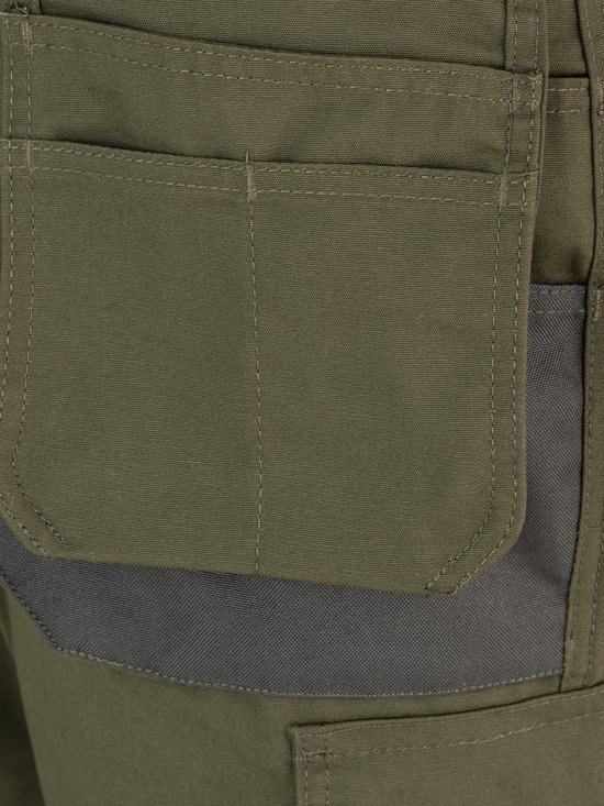 STØRVIK Job Pantalon de travail Court Homme - Taille S - Vert olive