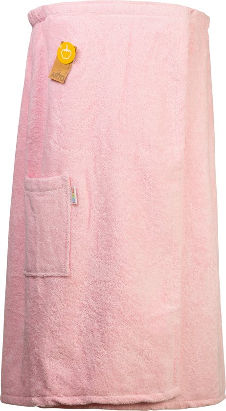 ARTG® Towelzz - Sauna Kilt - Dames - met Klittenband - Lichtrose - Light Pink - Maat XXL - (Borstomvang tot 170 cm )
