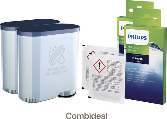 Overige kenmerken - Philips 8785266681133 - Philips - Saeco - 2x Aquaclean waterfilter + 2x Milk circuit cleaner - Reinigingsmiddel voor het melkdoorsysteem - COMBIDEAL