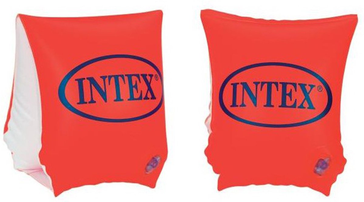 intex - zwemvleugeltjes - deluxe - armbands - oranje - 18 t/m 30 kg