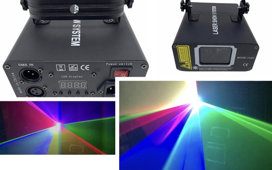 RGB kleuren laser 500mW (lasershow projector)