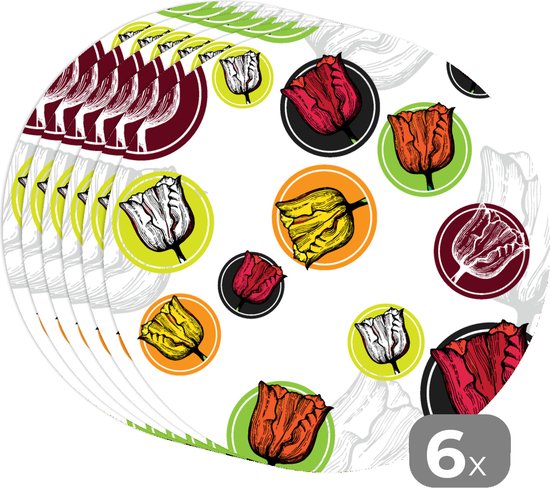 Artoid Mode Grüne Blätter Frühling 4er Set Platzsets, 30x45cm Sommer
