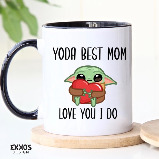 Yoda Best Mom- Tasses et tasses personnalisées - tasses avec texte - tasses - tasses - cadeau - cadeau pour femme - cadeau pour mari - vaisselle en céramique