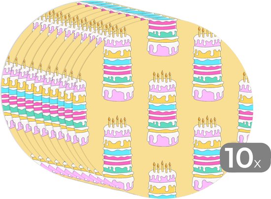 Coloriage Gâteau d'Anniversaire Imprimable - télécharger et imprimer