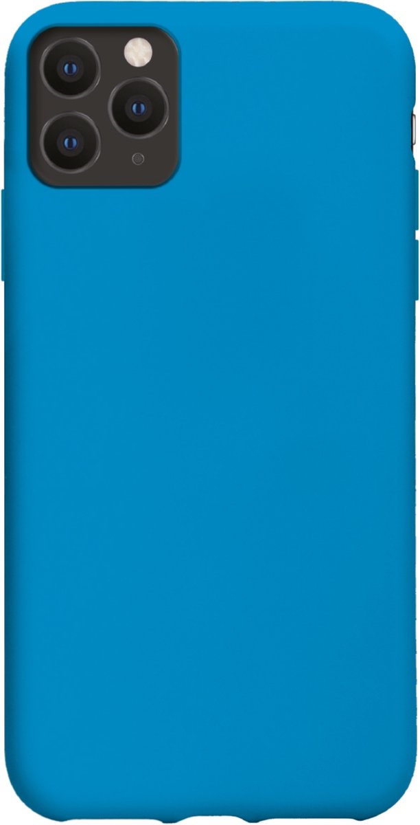 SBS Vanity Telefoonhoesje geschikt voor Apple iPhone 11 Pro Max Hoesje Flexibel TPU Backcover - Blauw