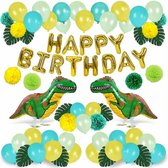 Dino Versiering - Dinosaurus thema feestje - Ballonnen dino - Dino Kinderfeestje Versiering - Dino feestartikelen - Verjaardag feestje dino - Slingers en ballonnen