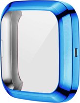 Screenprotector watch case - hoesje - geschikt voor Fitbit Versa 2 - blauw