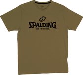 Spalding Essential Logo T-Shirt Heren - Khaki | Maat: L