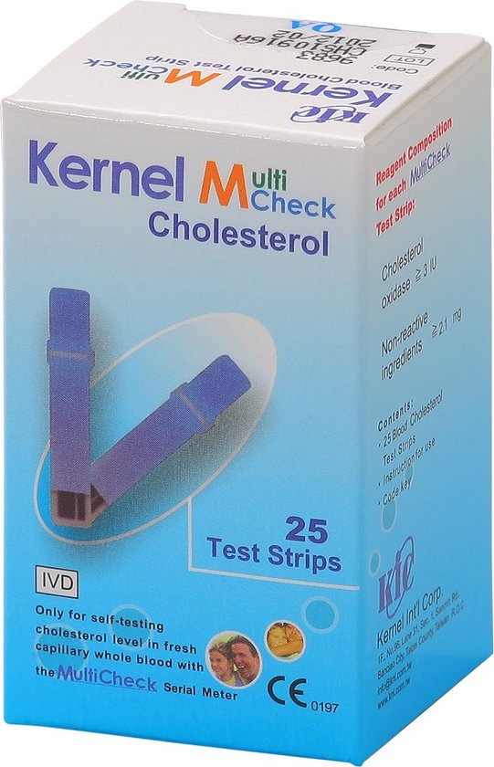 Testjezelf.nu -Multicheck Cholesterol Strips - 25 stuks - Cholesterolteststrips