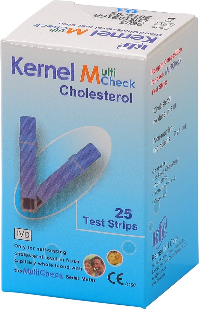 Goedkoopste Testjezelf.nu -Multicheck Cholesterol Strips - 25 stuks - Cholesterolteststrips