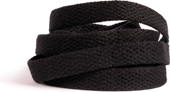 GBG Sneaker Veters 100CM - Zwart - Black - Schoenveters - Laces - Platte Veter