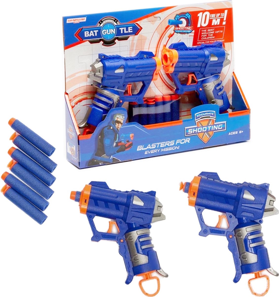 Pistolet blaster motorisé compatible Uniquement avec fléchettes