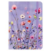 Peter Pauper compacte notitieboek - Lavender Wildflowers - met elastieksluiting - 13x18 cm