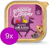 9x Edgard & Cooper Kuipje Wild & Eend - Hondenvoer - 300g